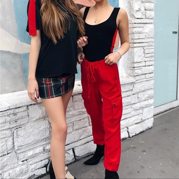 LF Emma & Sam black and Red stripe bodysuit - Picture 3 of 7